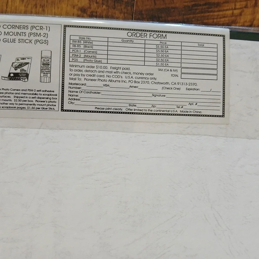 PIONEER EZ LOAD 8-1/2x11 Photo Memory Book Dark Green/Gold Scrapbook NEW